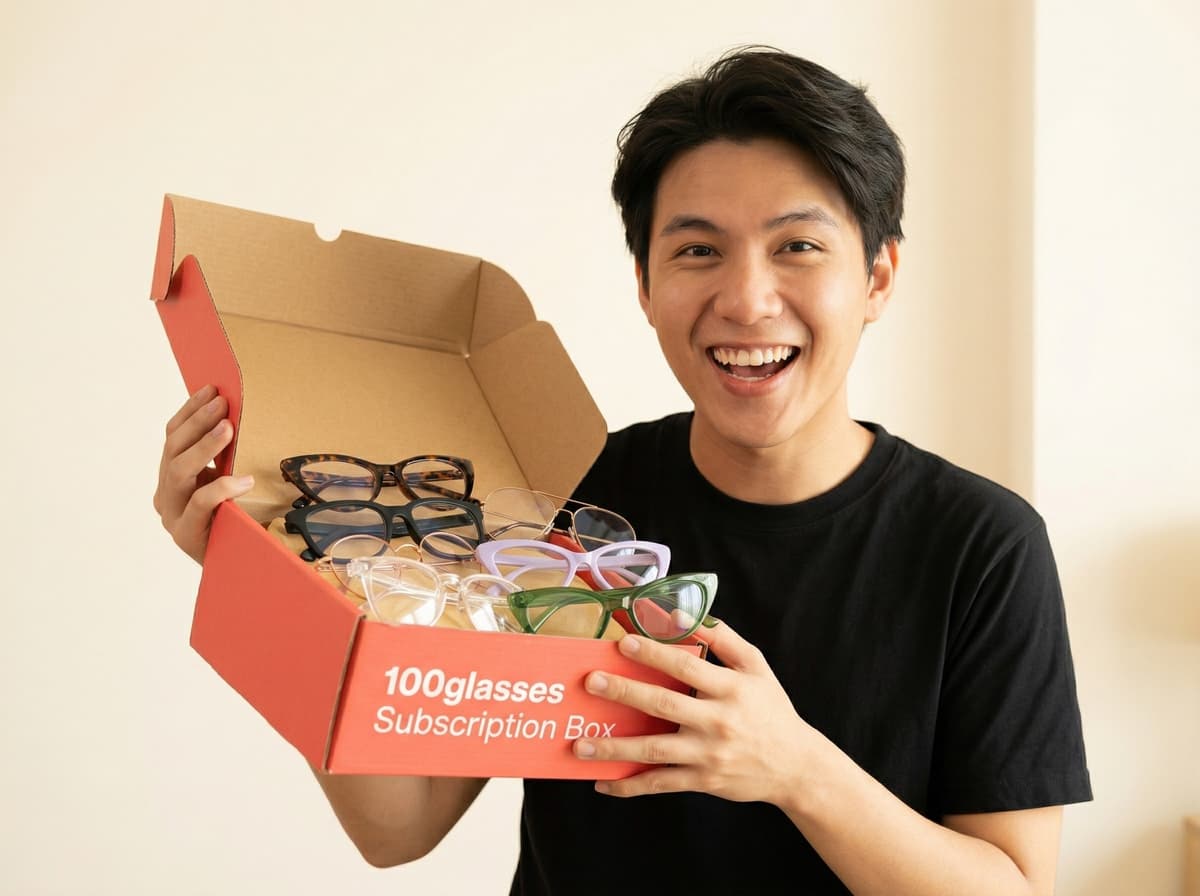 Subscription Box prescription glasses Malaysia - Front view